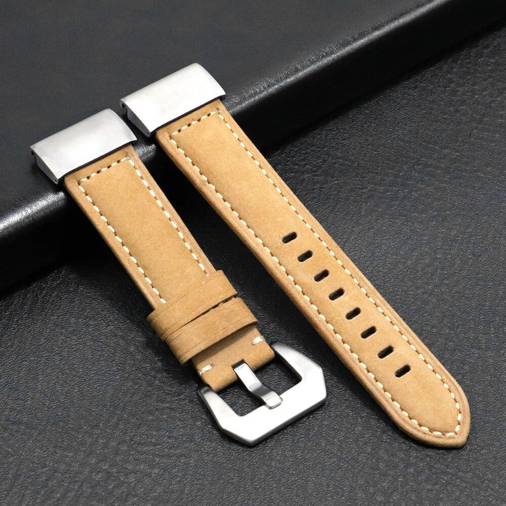22 mm 26 mm originální kožený řemínek pro hodinky Garmin Fenix ​​7 7S 7X 6S 6X Náhradní řemínek na zápěstí 6 5S 5X 5 3