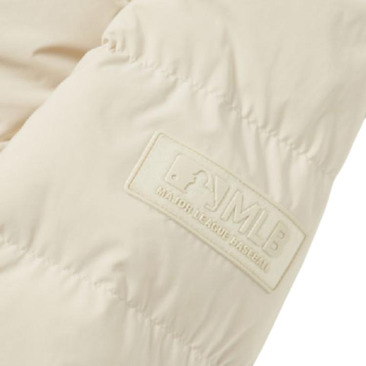 New MLB Down Jackets Unisex Ecru 3ADJL0116-50CRS