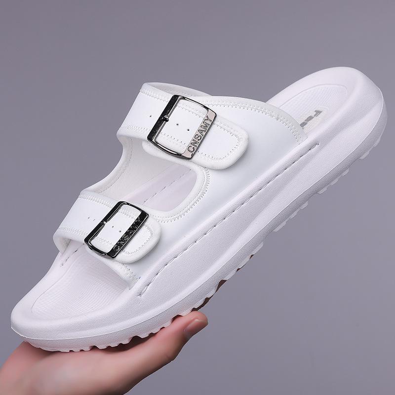 Men's Slippers 2025 Summer Breathable Outdoor Beach Sandals Non Slip Flip Flops New Flat Slippers High Quality Men's Shoes