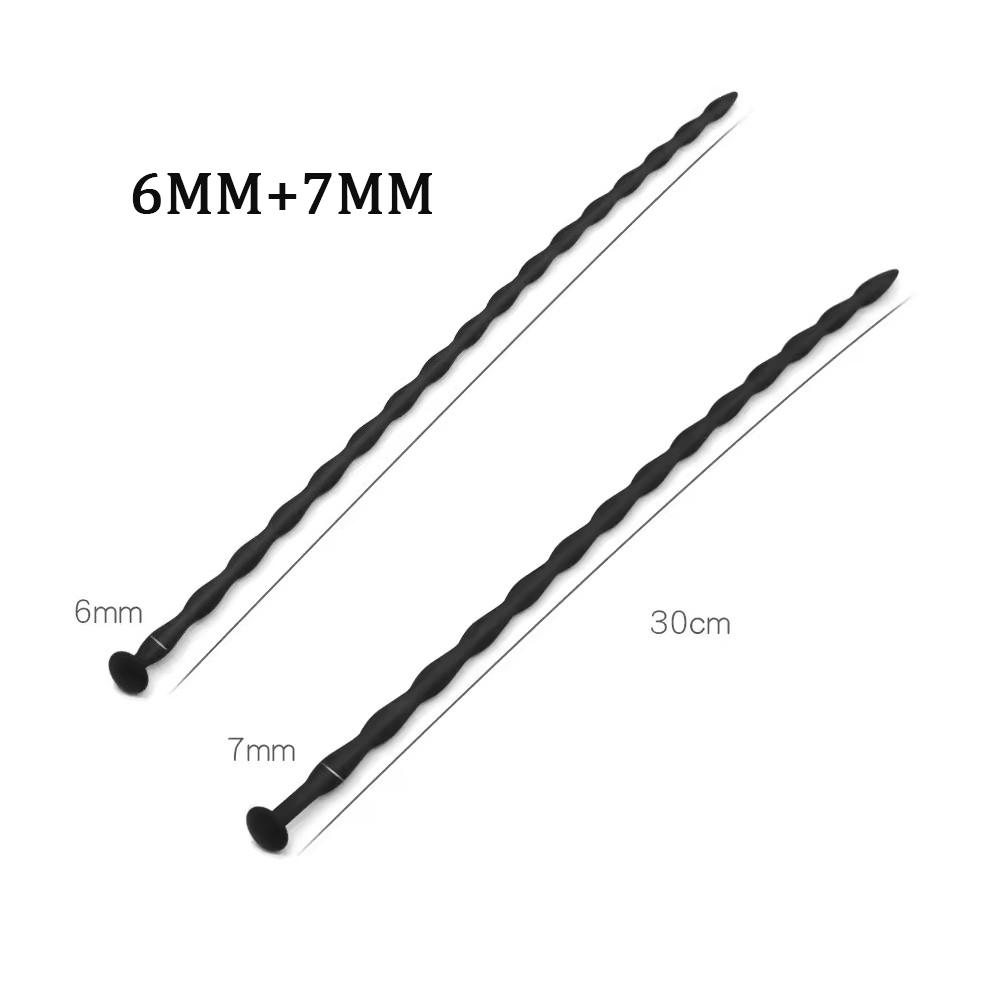 RUNYU Silicone Wave Horse Eye Stick Urethran Expander Sextoys SM Penis Plug Men Urethra Masturbation Stimulator Adult Supplies