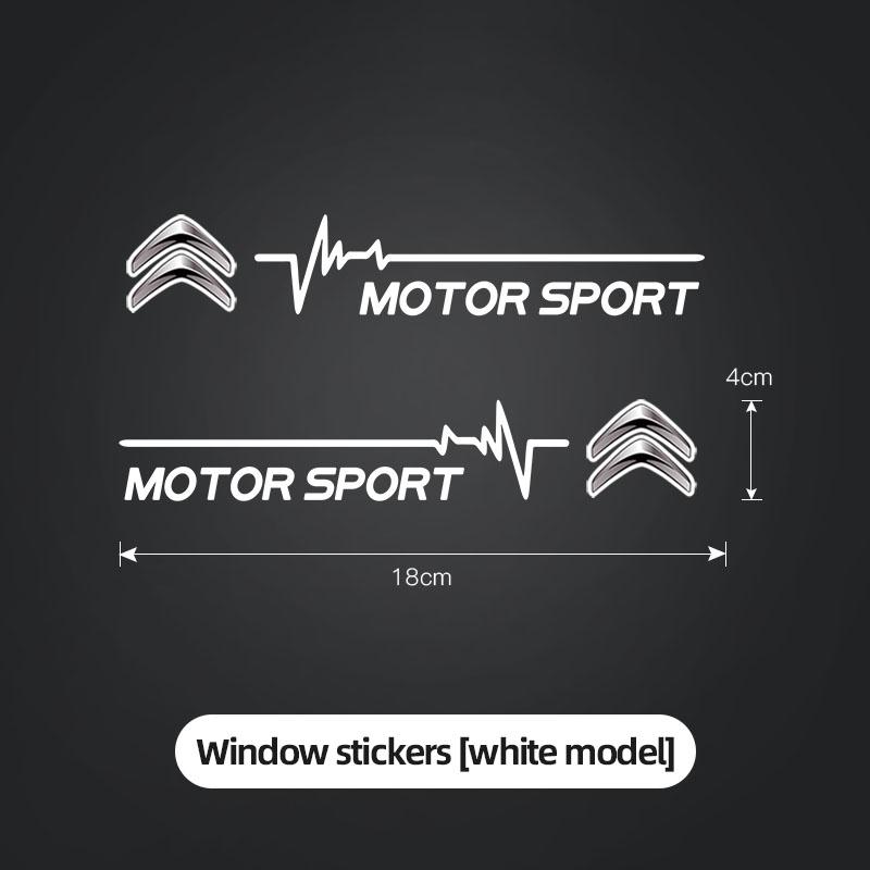 2 szt. Naklejka na szybę samochodową Naklejki dekoracyjne na szyby samochodowe Do Citroen C8 DS3 C6 C3 Vts C4 Saxo C4L C5 C2 Xsara C3-XR Picasso SEGA