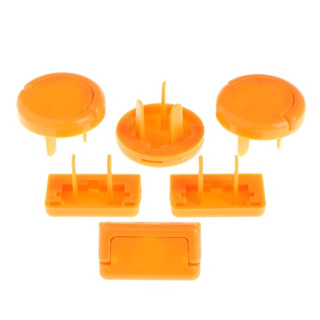 Bebek Çocuk Güvenliği Bakımı için 6 Adet Güvenlik Elektrik Koruyucu Güç Soketi Fiş Kilidi Kapağı