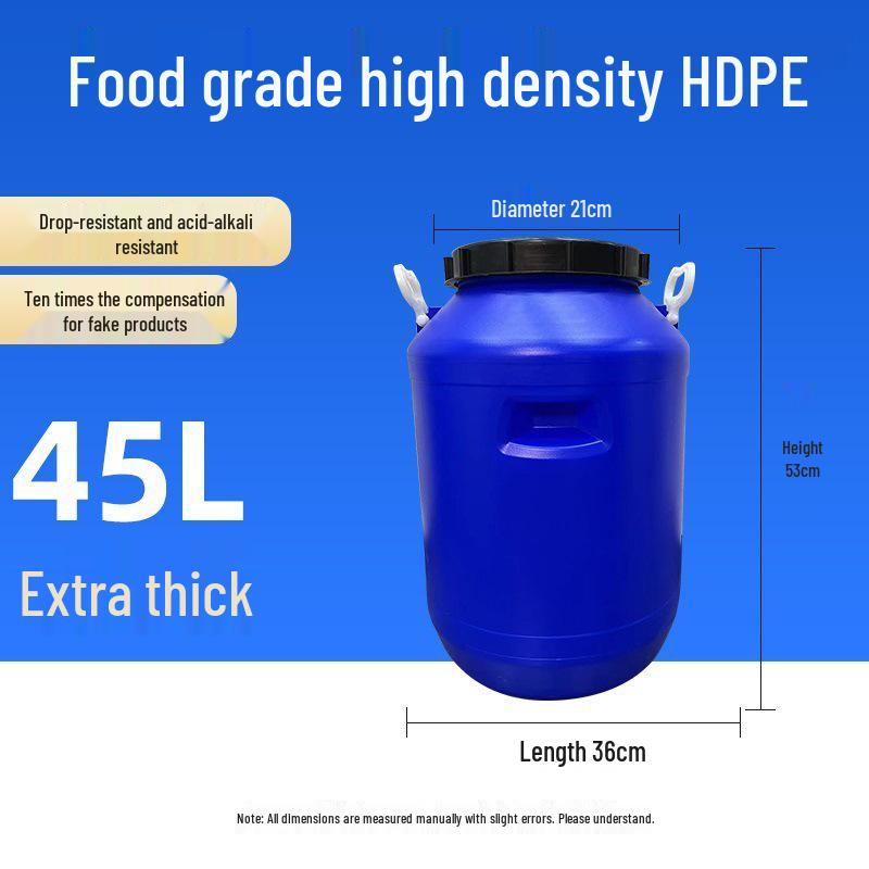 Multifunctional Square Food Grade Plastic Bucket: Composting, Water Storage, Fermentation, Oil Drum, Honey Seal, Chemical Use.