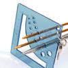 Knitting Needle Gauge Ruler with Carabiner Clip Keyring Crochet Yarns Knitting Gauge Knitting Needle Measuring Tool
