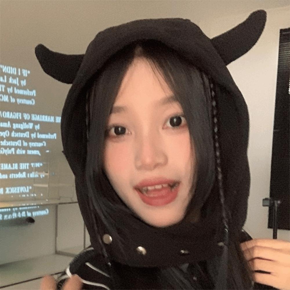 Ear Protection Lei Feng Cap Solid Color Winter Pullover Cap Fashion Demon Ear Hat Female/Male