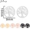 Vintage Tree of Life Earrings Stainless Steel Norse Mythology Jewelry Love Peace Studs Gift for Women Men