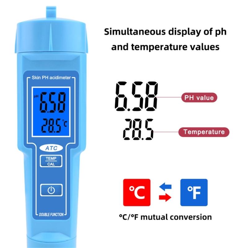 Digital Acidity Meter Tester for Water, 0.01 High Precisions Water Quality Tester with 0-14 Measurement Ranges