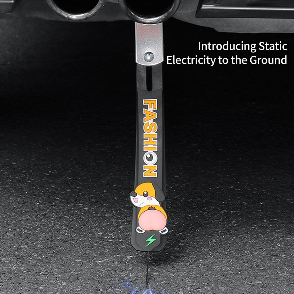 Car Anti Static Flex Strip Earth Belt Ground Wire Strap Car Electrostatic Belt Canceller Antistatic Strap for Car SUV