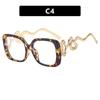 Oversize Snake Designer Frame Anti Blue-Ray Glasses For Women Classic Luxury Brand Ladies Casual Glasses Uv400