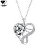 KNN-1321 Women's Luxury World Cup Football Heart & Infinite Symbol Necklace, Non-Fading Clavicle Chain