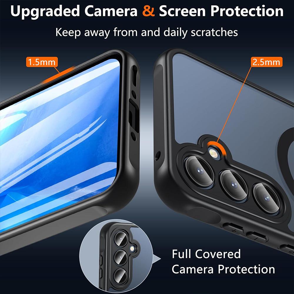 Hülle für Magsafe Magnetisches Kabelloses Laden Matte Harte Abdeckung für Samsung Galaxy A35 A55 5G A56 A36 A54 A34 A26 A16 A17 A07 A14