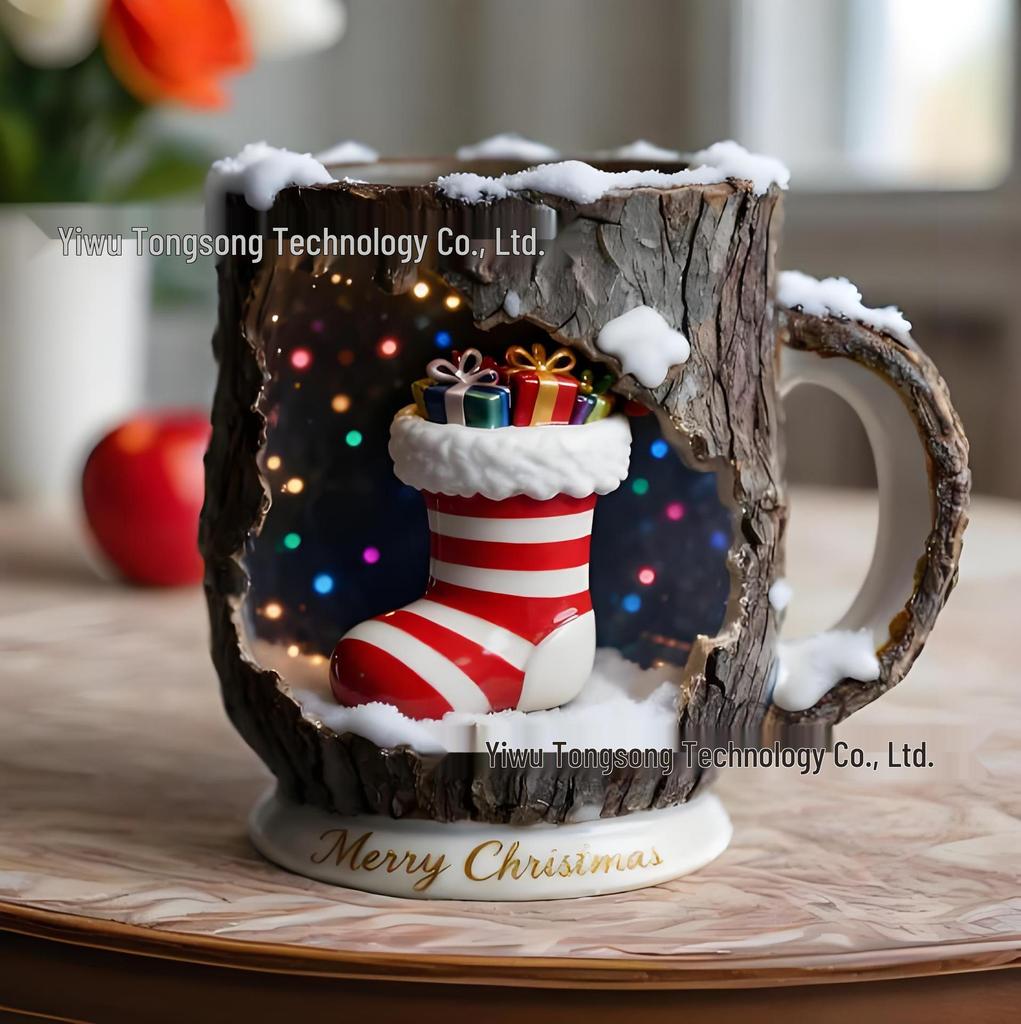 Cross-Border Engine Mug: V8/V6 Resin 3D Design