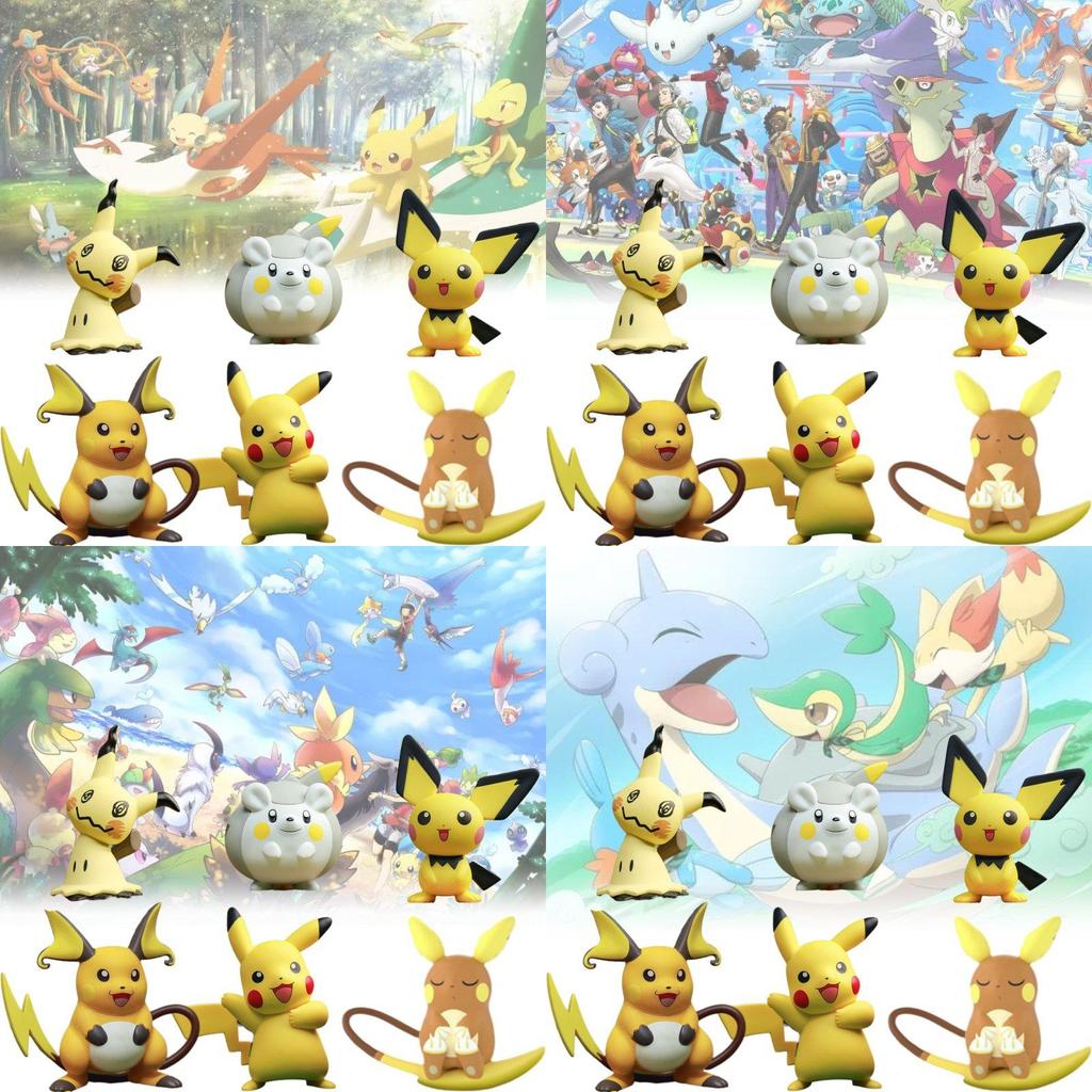 Cute Pokmon Pikachu Character Collectible Figurine Perfect For Desktop Display