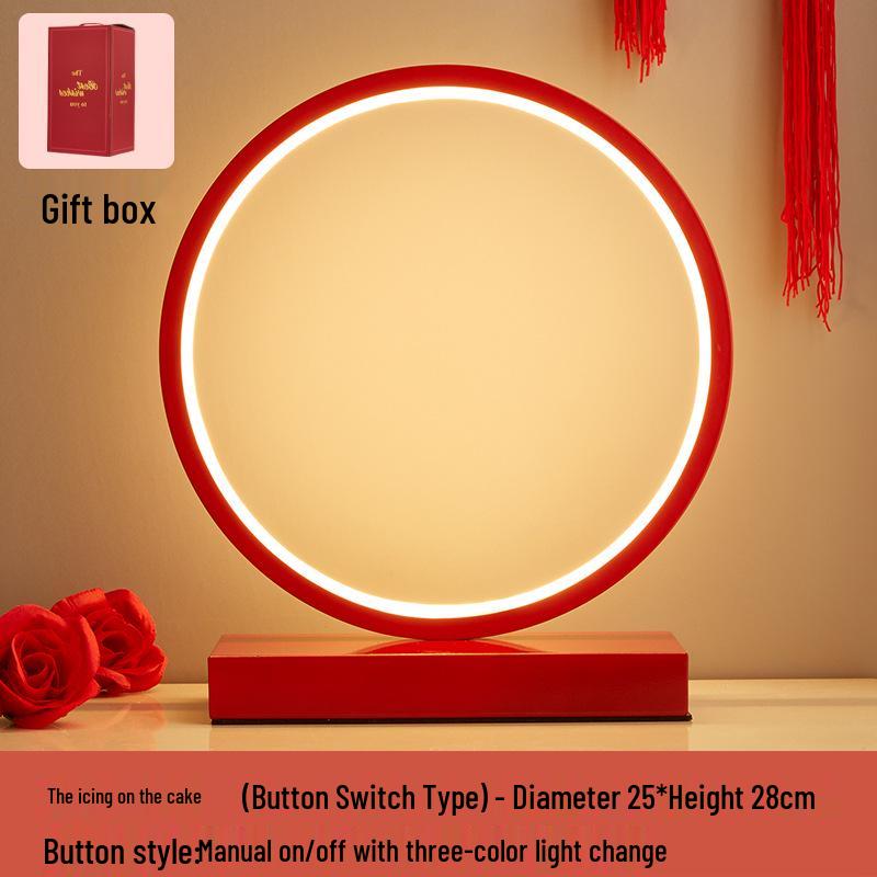 

Everlasting Red Wedding Table Lamps - Perfect Bedroom Dowry Gift for Newlyweds Pure White Bride