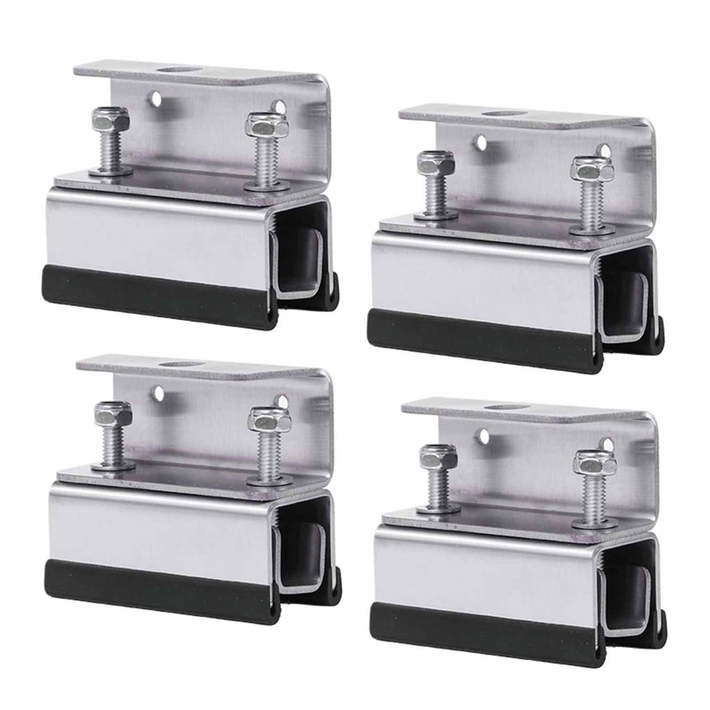 4/6PCS Van Roof Rack Mount Kit Stainless Steel RVs Photovoltaic Brackets Roof Racks Camping Steel Stability Box Brackets Box