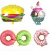 18" Round Striped Candy Aluminum Foil Balloon for Baby Birthday or Children's Day Decoration