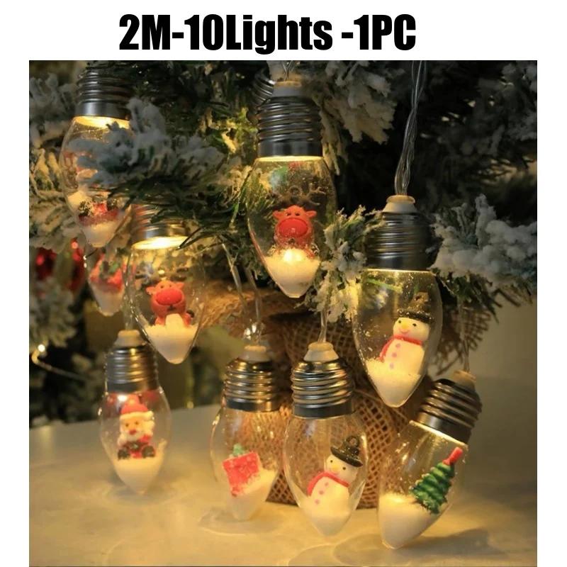 2025 Neu LED Weihnachts-Schneemann Weihnachtsbaum Glühbirnen Lichterkette Wandleuchten Geschenk Wohnzimmer Nachtlichter