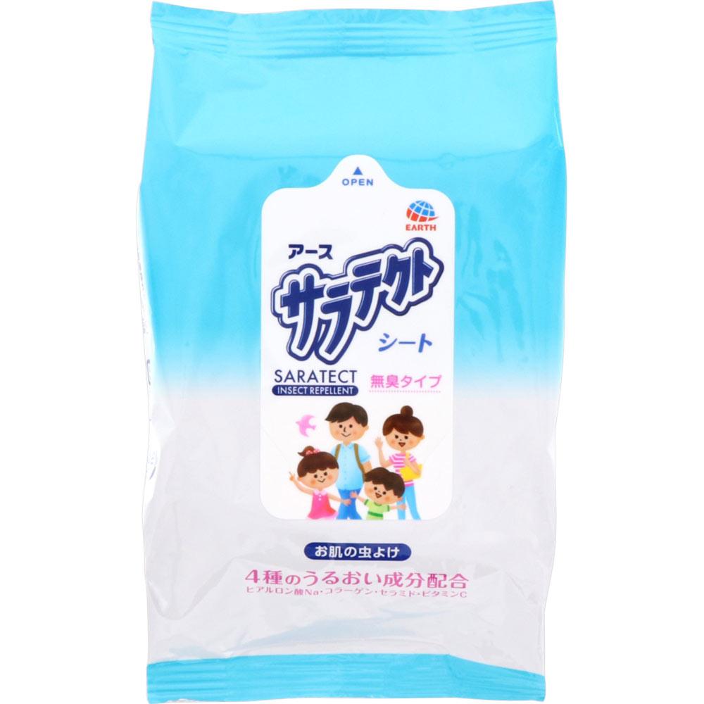 Earth Saratect Sheet Insect Repellent for Outdoor Camping Outings Mosquito Protection Also for Overseas Travel 20 Sheets (Quasi-Drug) Tissue Efficacy: