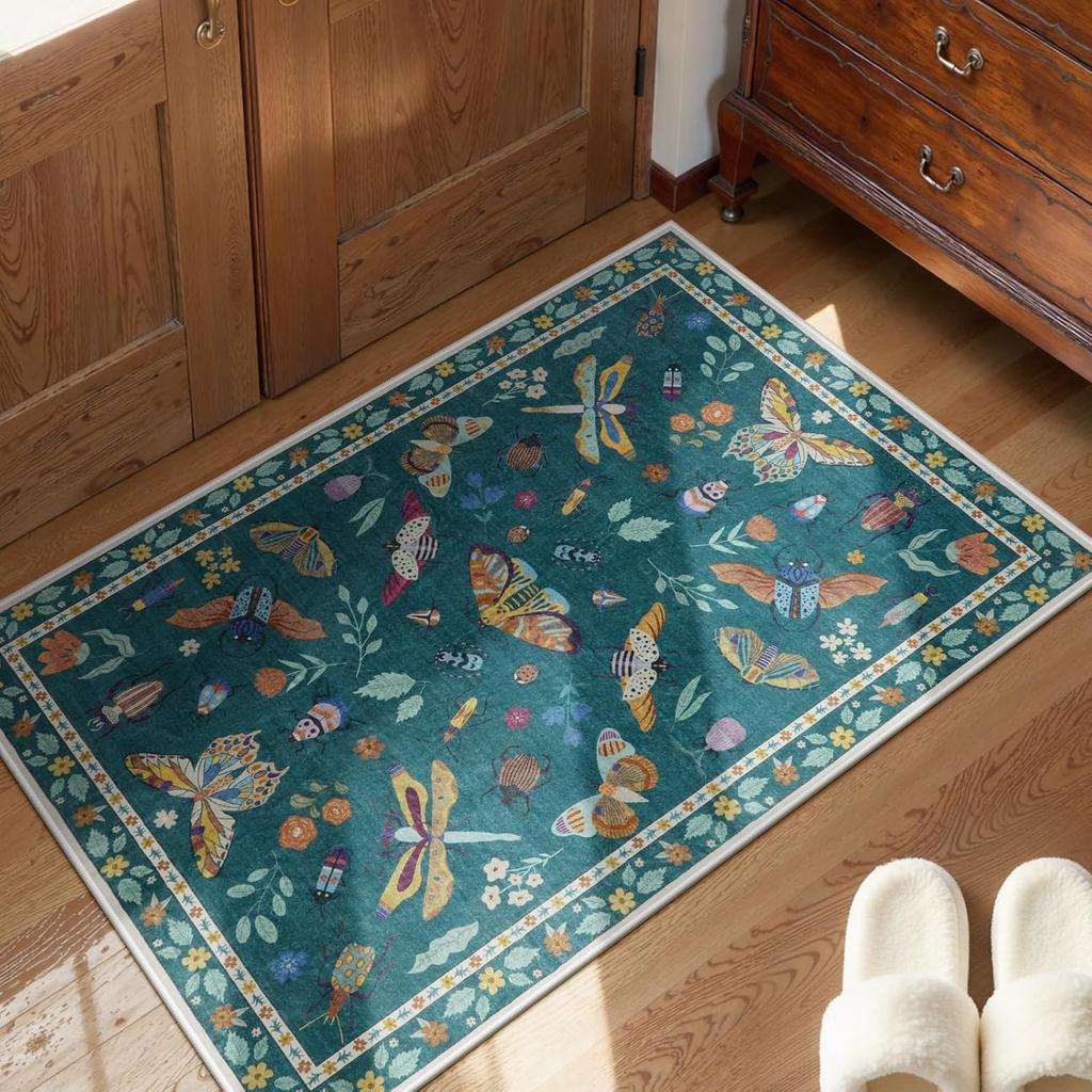 Floral Geometric Pattern Carpet Animal Print Anti Slip Floor Mat Living Room Bedroom Seasonal Decoration Indoor Area Carpet