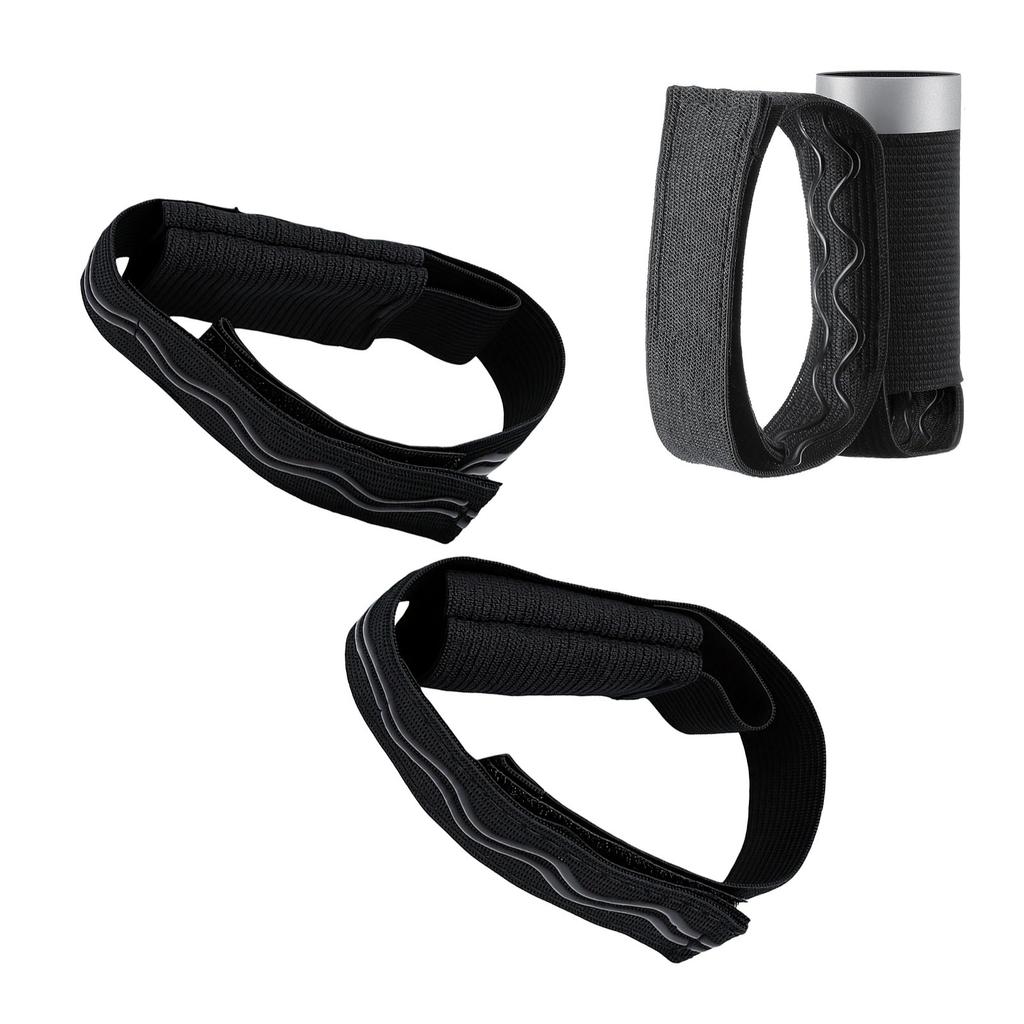 2PCS Spray Holder Hand Strap Oxford Cloth Adjustable Reflective Spray Carrier Running Safety Strap for Night Jogging Walking Black