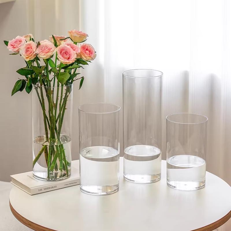 Lvmke Transparent Acrylic Tall Flower Vase