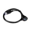 NEW USB 3.0 2.0 Port Male To Female Waterproof Flush Panel Mount Extension Cable with Buckle for Car Truck Boat Motorcycle 1M