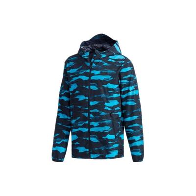 Camo Windbreaker Sports Jacket Men Outerwear Legendary-Ink-Blue DW4656