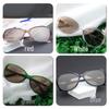 2025 Women's High-End Crystal Sunglasses with Tea-Colored Lenses and Full-Frame Protection