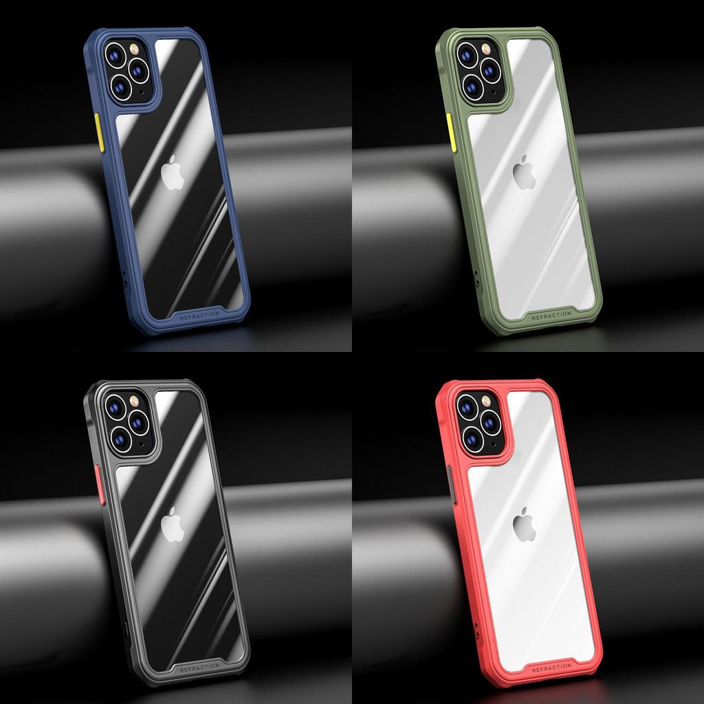 Iphone14 Transparent Pc Soft Edge Case Shockproof And Stylish Compatible With Multiple Models