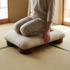 Small Rectangular Japanese Tatami Low Stool White Textile