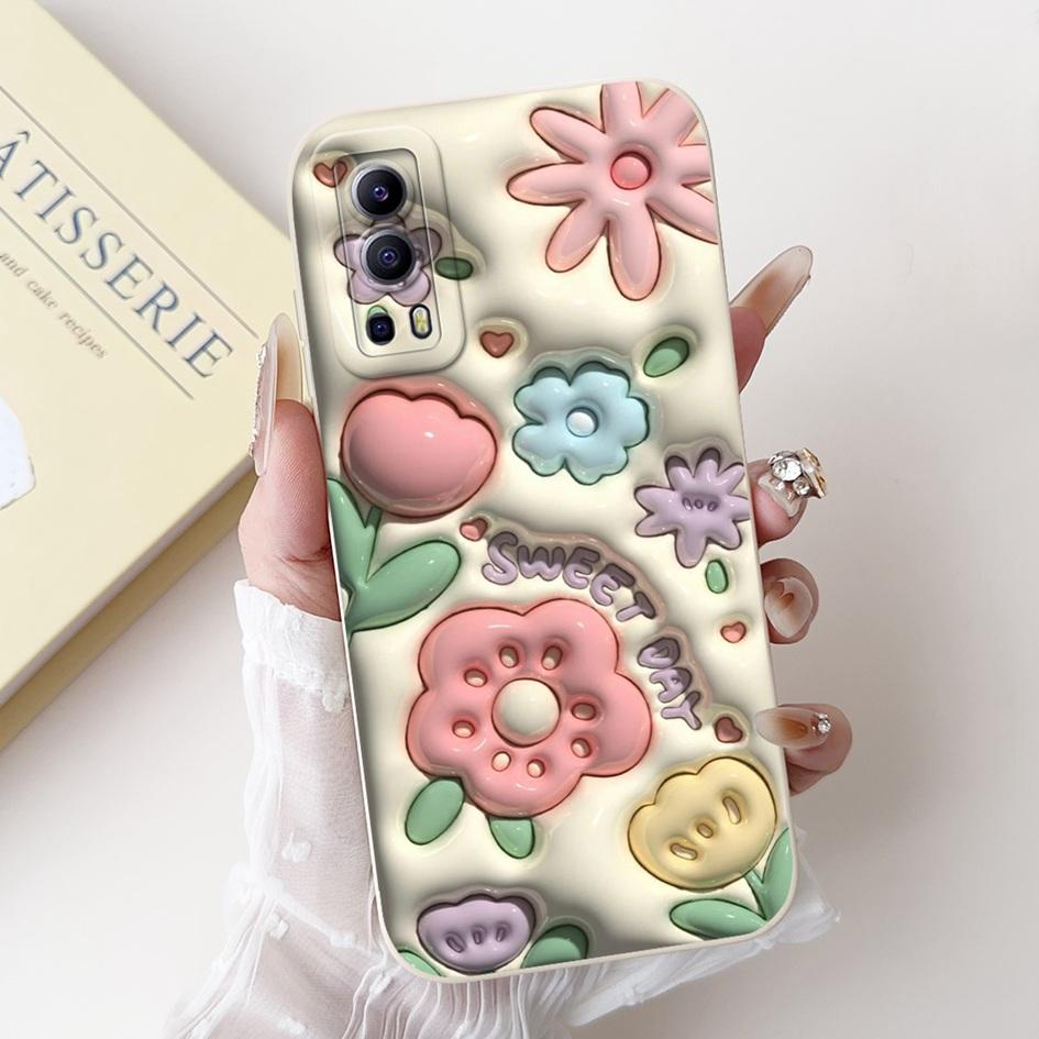 For Vivo Y52 5G V2053 Case Cute Cartoon Panda Duck Rabbit Shockproof Silicone TPU Phone Cover For Vivo Y72 5G V2041 IQOO Z3 Capa