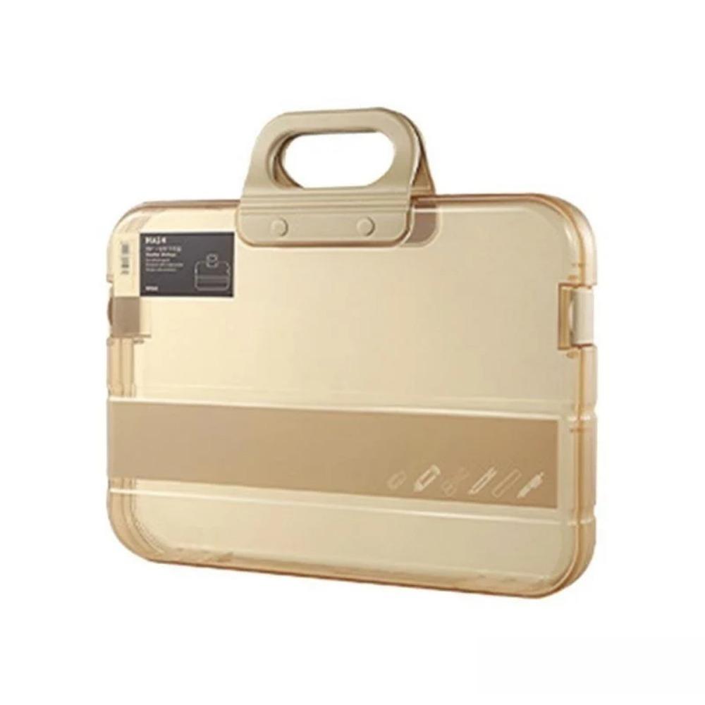 with Handle Documents Case Portable Document Storage Boxes Handheld File Bag Office Supplies