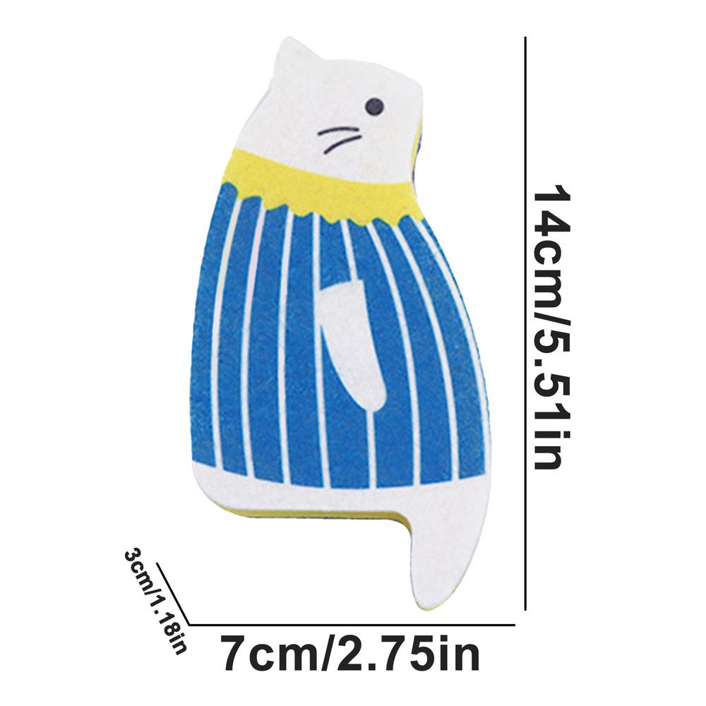 Японская кухонная губка для мытья посуды Кошка Милый мультяшный тряпка для мытья посуды Чистящие средства Нецарапающаяся тряпка для мытья посуды Кухня