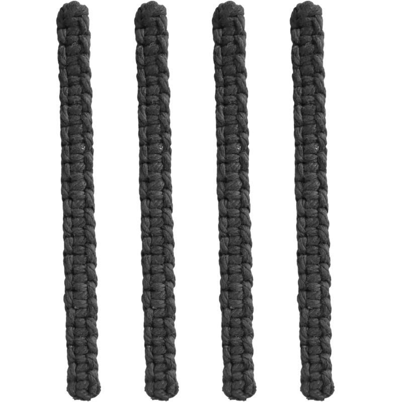 

Natural Fiber Curtain Tie Set of 4 Woven Rope Window Drape Tiebacks Decoration чёрный