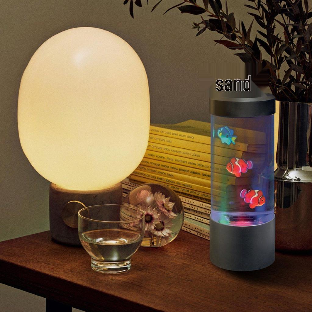 USB LED Jellyfish Night Light: Seven-Color Changing Fish Tank Lamp for Romantic Atmosphere