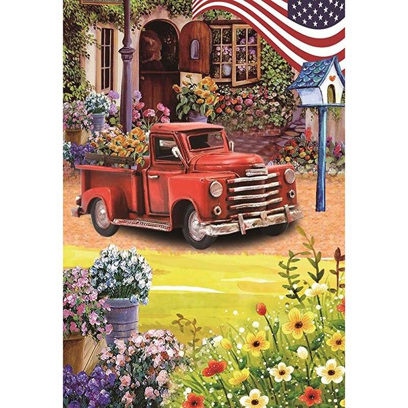 5D DIY Diamond Painting Landscape Full Round Drill Flower Scenery Daimond Embroidery Rhinestone Cross Stitch Home Decor