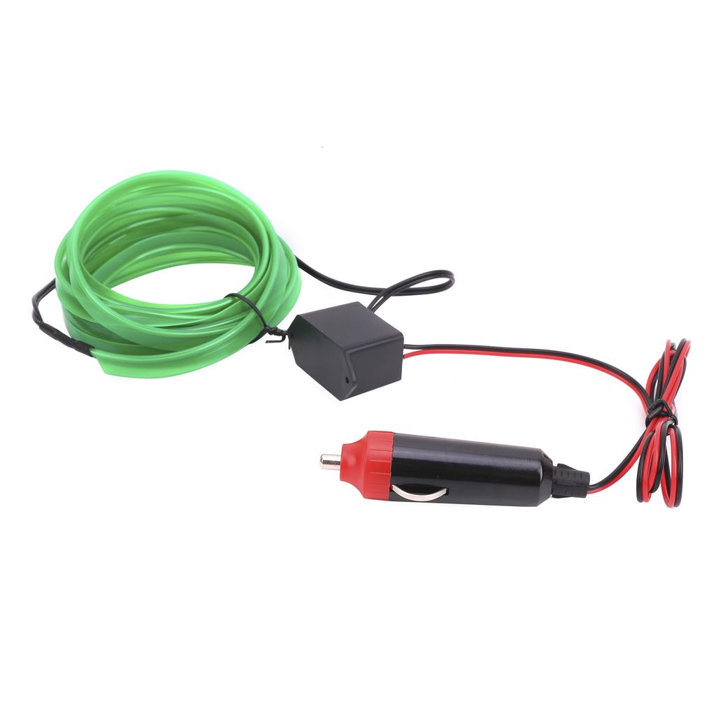 3Meters Car Interior Lighting Auto LED Strip Cigar Lighter Driving Wire Tube Neon Light