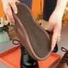Muffin Plateau Loafer Damen 2025 Herbst Neu Vielseitige Lederschuhe Leicht Lässig und Bequem Weiches Leder Einzelne Schuhe Damenschuhe