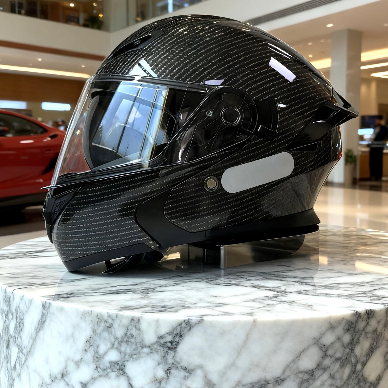 

Cross-Border Helmet Peel-Off Helmet Motorcycle Helmet Locomotive Double Lens Men S And Women S Four-Season Motorcycle Travel Cruise Helmet 3Xl M