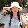 Summer Beach Wavy Edge Wide Brim Straw Hat For Seaside Vacation Women Outdoor Sun Cap