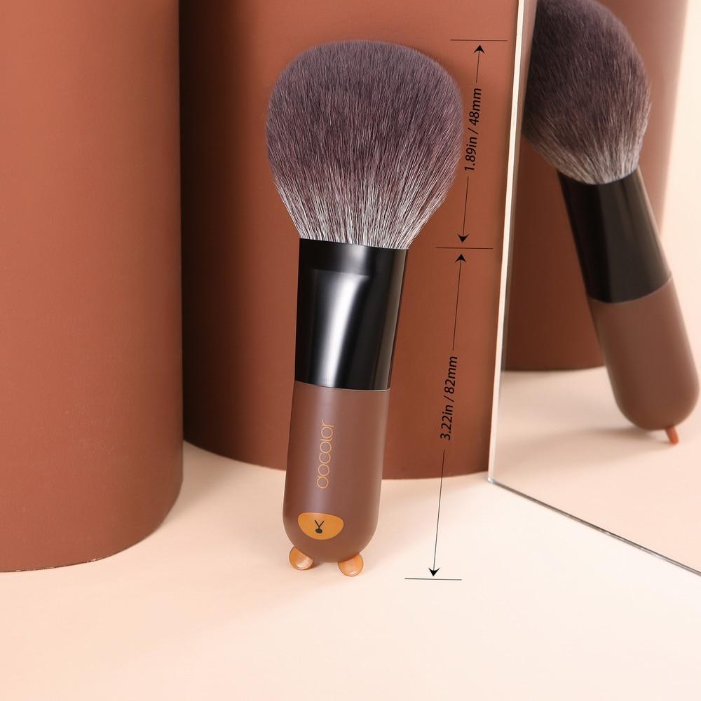 Docolor Make-up-Pinsel, niedliches Cartoon-Gesicht, Kabuki-Make-up-Pinsel, synthetische Haare, Foundation, Puder, Rouge, Kontur für Make-up-Pinsel
