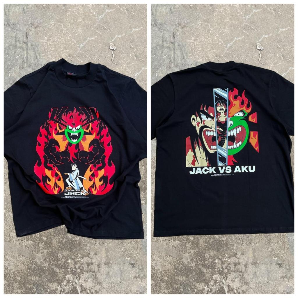 220G Is Heavy! Flame Character Pattern T-shirt Round Neck Short Sleeve Trendy Brand Versatile Summer Street Niche