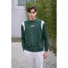 Goexo Mesh Sweatshirt Hook Slice Shoulder Deep Green