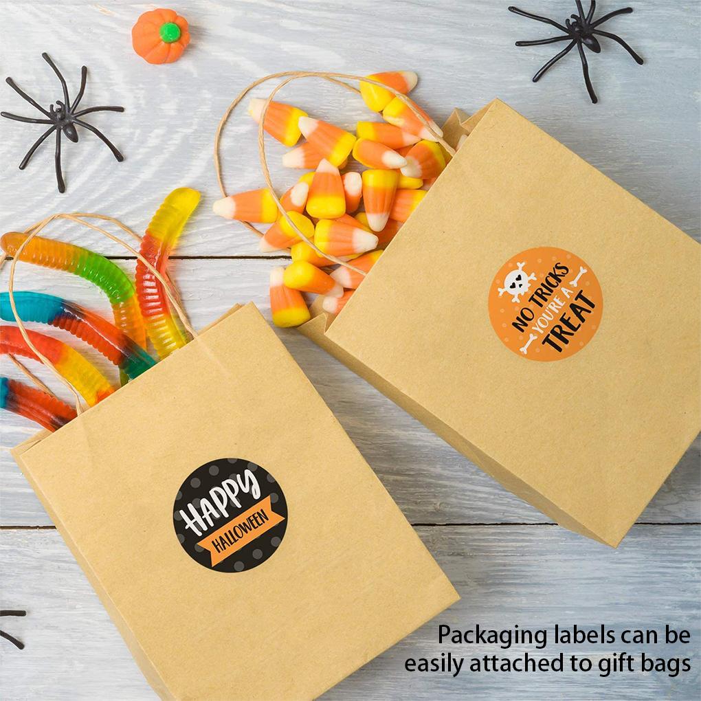 Halloween Packaging Sticker Festival Party Gift Label Candy Box Scrapbooking Horror Spooky Creepy Packing Seal Decoration
