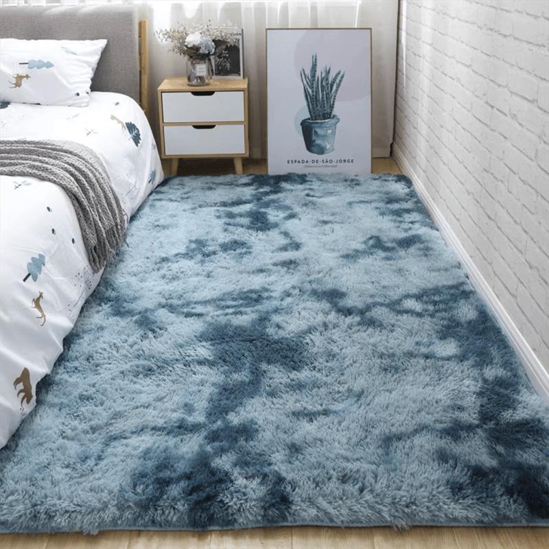 Soft, High Density, Comfortable 4.01cm Thick Anti-slip Stability Tassel Shaggy Carpet for Bedroom