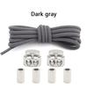 1Pair Lock Shoe laces Without ties Metal Buckle Laces Round Elastic Laces Sneakers Kids Adult No Tie Shoelaces Shoes Accessories