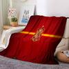 Coperta in Flanella con Stemma di Spagna, Poliestere Morbido, Design Moderno, Per Tutte le Stagioni per Campeggio, Viaggi, Regali per Feste o Compleanni