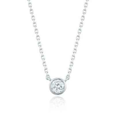 [Puremond] Imitationsdiamant 0,5 ct Ljust Halsband OTS321404DWW