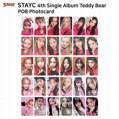 4° Album Singolo Teddy Bear POB Photocard Everline KT4U MS Weverse Whosfan