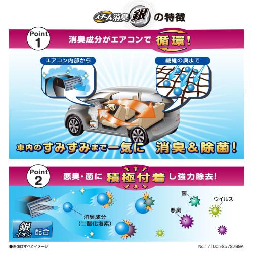 CARMATE Car Disinfectant Deodorizer Steam Deodorizer Silver Super Strong For Mold Odors L Soap D246